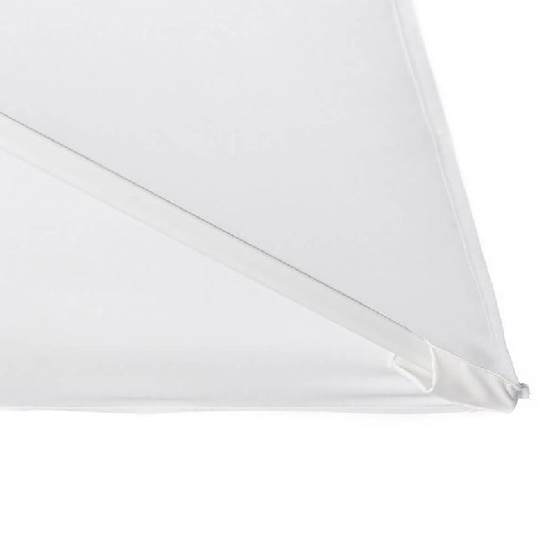 Ombrellone Decentrato da Giardino in Alluminio 3x3m Alba Bianco-7