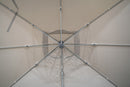 Ombrellone da Giardino Decentrato 3x3m in Alluminio Alba Grigio-6