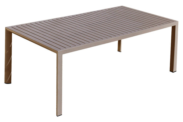 online Tavolo da Giardino 100x200x75 cm in Alluminio Tortora