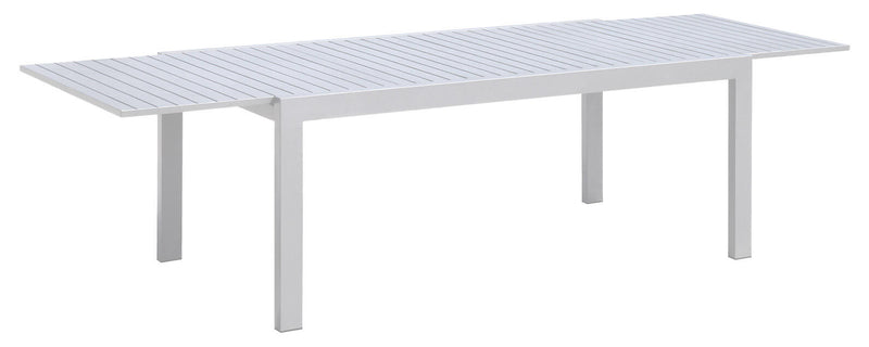 Tavolo Allungabile da Giardino 100x180/240x75 cm in Alluminio Bianco-1