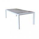 Tavolo Allungabile Portland 175/235x100x75 h cm in Alluminio Bianco-1