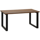 Tavolino da Caffè 100x60x50 cm  in MDF e Acciaio Nero-1