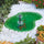 Laghetto Artificiale da Giardino 110x78x28 cm in Polietilene 90 Litri Verde