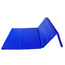 Tappetino Fitness Pieghevole 245x115x5 cm in EPE e Similpelle  Blu-1