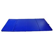 Tappetino Fitness Pieghevole 245x115x5 cm in EPE e Similpelle  Blu-3