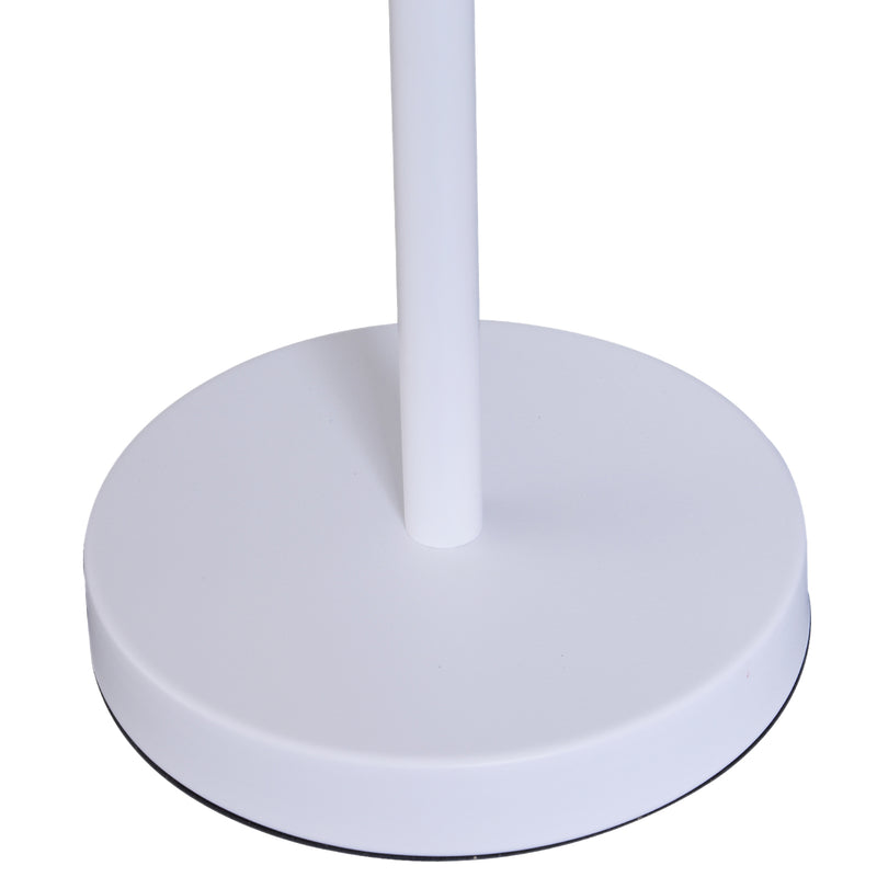 Lampada da Tavolo con Angolo Regolabile in Metallo e Legno Bianco 30x18x62 cm -9