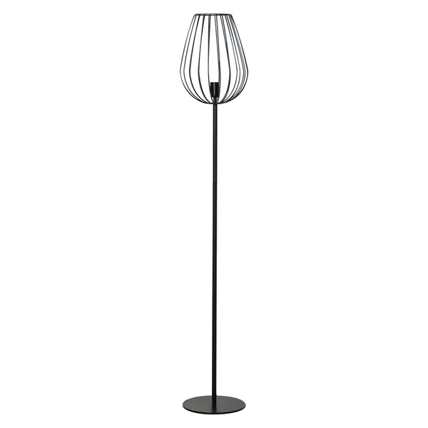 prezzo Lampada da Terra con Paralume in Metallo E27 Ø27,5x159 cm  Nera