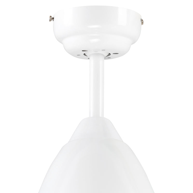 Ventilatore da Soffitto 3 Pale e Lampada LED Ø122x45 cm 6 Velocità Bianco-9