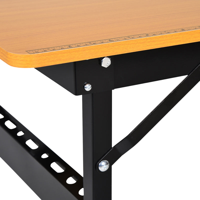 Tavolo da Lavoro Pieghevole 100x60x75,5 cm in Acciaio e MDF Nero – acquista  su Giordano Shop