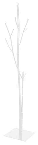 Appendiabiti da Terra 33x33x178 cm in Ferro Battuto Vasconi Bamboo Bianco-1