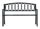 Panchina da Giardino 2 Posti 123x63x87 cm in Ferro e Ghisa Antracite