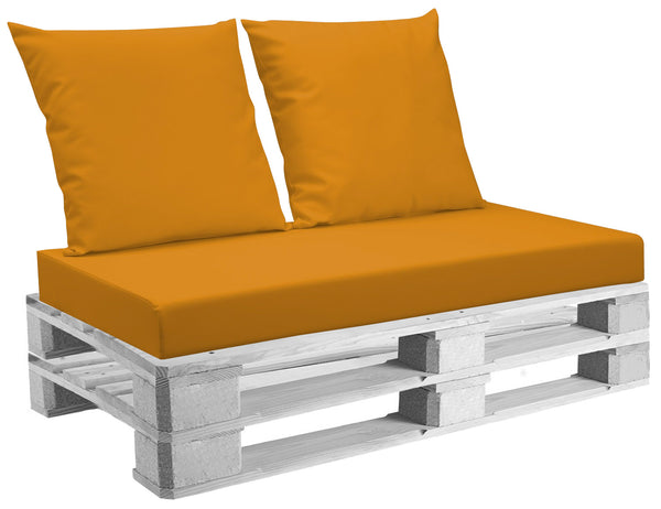 Cuscini per Pallet 120x80 cm Seduta e Schienale in Similpelle Mariotti Belem Arancione sconto