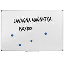 Lavagna per Ufficio Magnetica 150x100 cm in Alluminio Silver-9