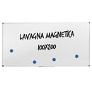 Lavagna per Ufficio Magnetica 200x100 cm in Alluminio Silver-5