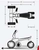 Moto Scooter a Pedali per Bambini Berg Toys GO2 Blu-8