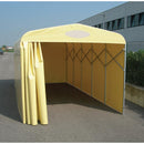 Box Tunnel Mobile Copertura in PVC per Auto - 412x250xh215 cm/Grigio Maddi-9