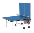 Tavolo da Pin Pong con Piano Blu e Ruote per Esterno Garlando Training Outdoor-2