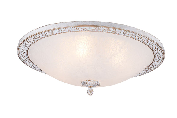 Plafoniera Ceiling & Wall in Metallo Aritos Bianco con Oro online