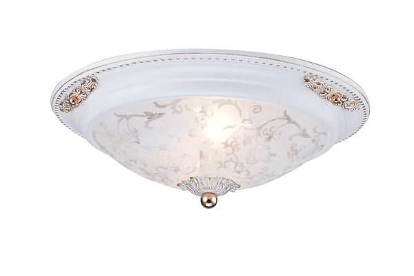 sconto Plafoniera Ceiling & Wall in Metallo Diametrik Bianco con Oro