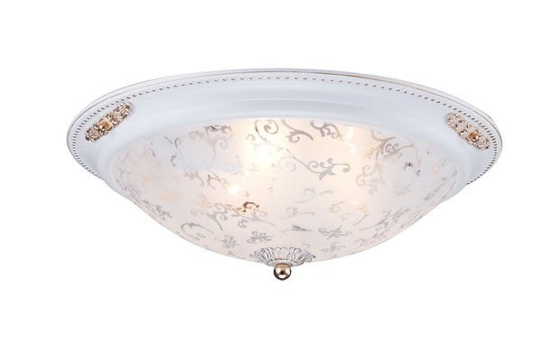 Plafoniera Ceiling & Wall in Metallo Diametrik Bianco con Oro sconto