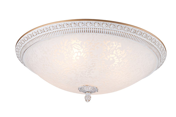 prezzo Plafoniera Ceiling & Wall in Metallo Pascal Bianco con Oro