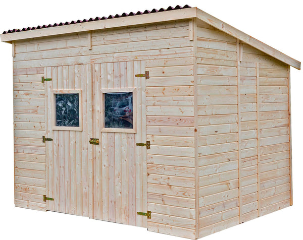 Casetta Box da Giardino 2,8x2 m con Pavimento in Legno Picea Massello 16mm Eden online