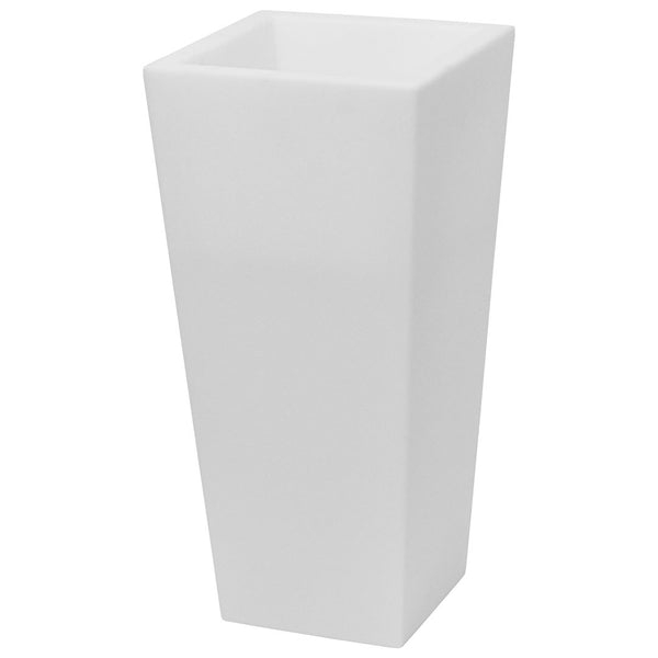 sconto Vaso Luminoso da Giardino a LED 38x38x80 cm in Resina 5W Cedar Bianco Neutro