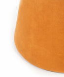 Pouf in Tessuto Vellutato Ø33 cm Arancione-4