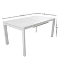 Set Tavolo e 6 Sedie da Giardino in Alluminio e Textilene Bianco e Grigio Antracite-3