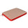 Cuscino Real Seduta 50x45x4 cm in Poliestere Rosso