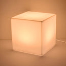Cubo Luminoso da Giardino a LED 40x40 cm in Resina 5W Cube Bianco Caldo-3