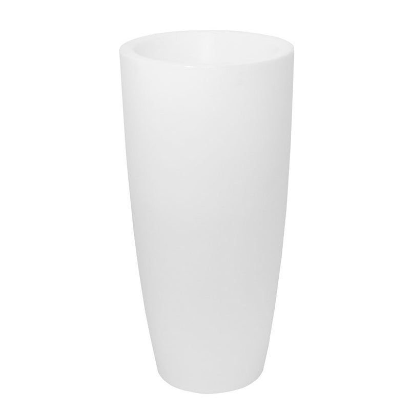 Vaso Luminoso da Giardino a LED Ø43 cm in Resina 5W Cypress Bianco Freddo-1