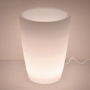 Vaso Luminoso da Giardino a LED Ø40 cm in Resina 5W Cypress Bianco Neutro-3