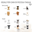 Divano per Animali Domestici con Vano Portaoggetti Nero e Bianco 57x34x36 cm -6