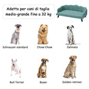 Cuccia Divano per Gatti e Cani di Media Taglia 98,5x60,5x35 cm  Verde-6