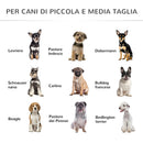 Brandina per Cani Taglia Piccola e Media 111x65,5x19 cm in Acciaio e Tessuto Traspirante Nera-7