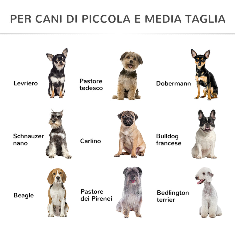 Brandina per Cani Taglia Piccola e Media 111x65,5x19 cm in Acciaio e  Tessuto Traspirante Nera – acquista su Giordano Shop