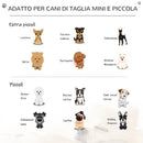 Scaletta per Cani Materassino 2 in 1 45x39x20 cm in PU e Gommapiuma Grigio-7