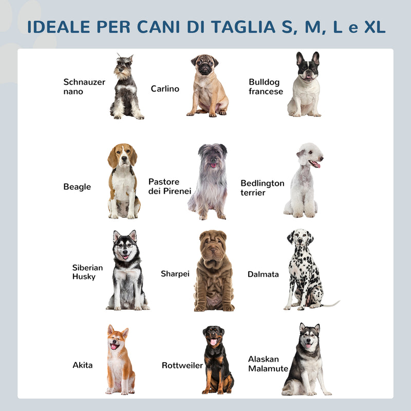 Ciotole per Cani Rialzate 49x25x41 cm in Acciaio e Legno Naturale-8