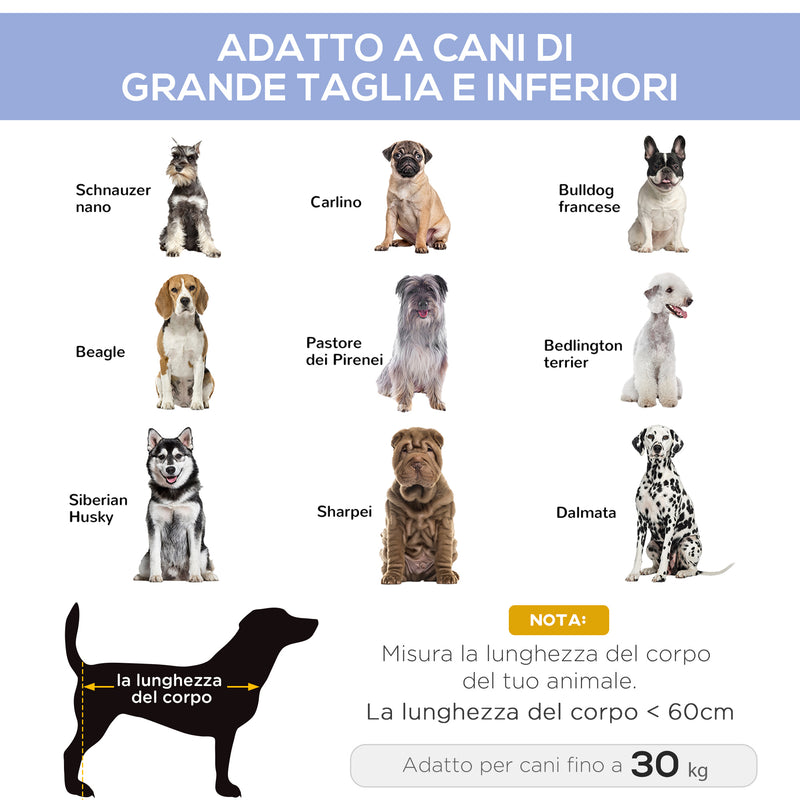 Brandina Pieghevole per Cani 92x76x18 cm  ComfyPet Blu-4