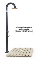 Piatto Doccia da Esterno in Legno 80x80x4 cm Arkema Ecowood-2
