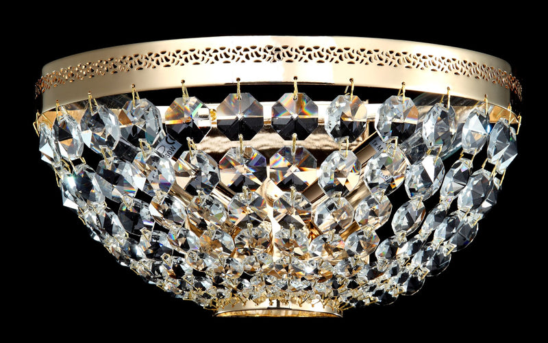 Lampada da parete Royal Classic in Metallo Ottilia Oro-1