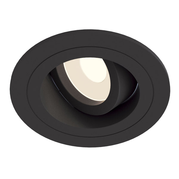 Faretto da incasso Downlight in Alluminio Atom Nero sconto