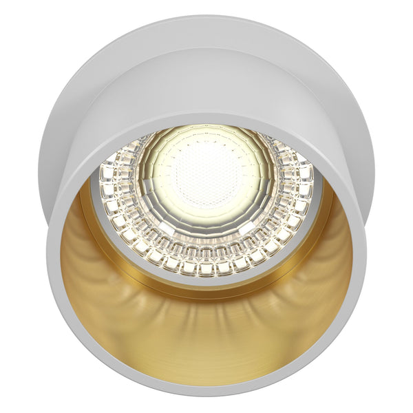 Faretto da incasso Downlight in Alluminio Reif Bianco con Oro online