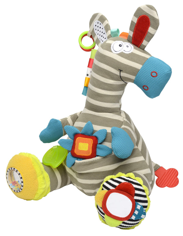 acquista Zebra Attività Peluche per Bambini con Suoni Dolce Multicolor