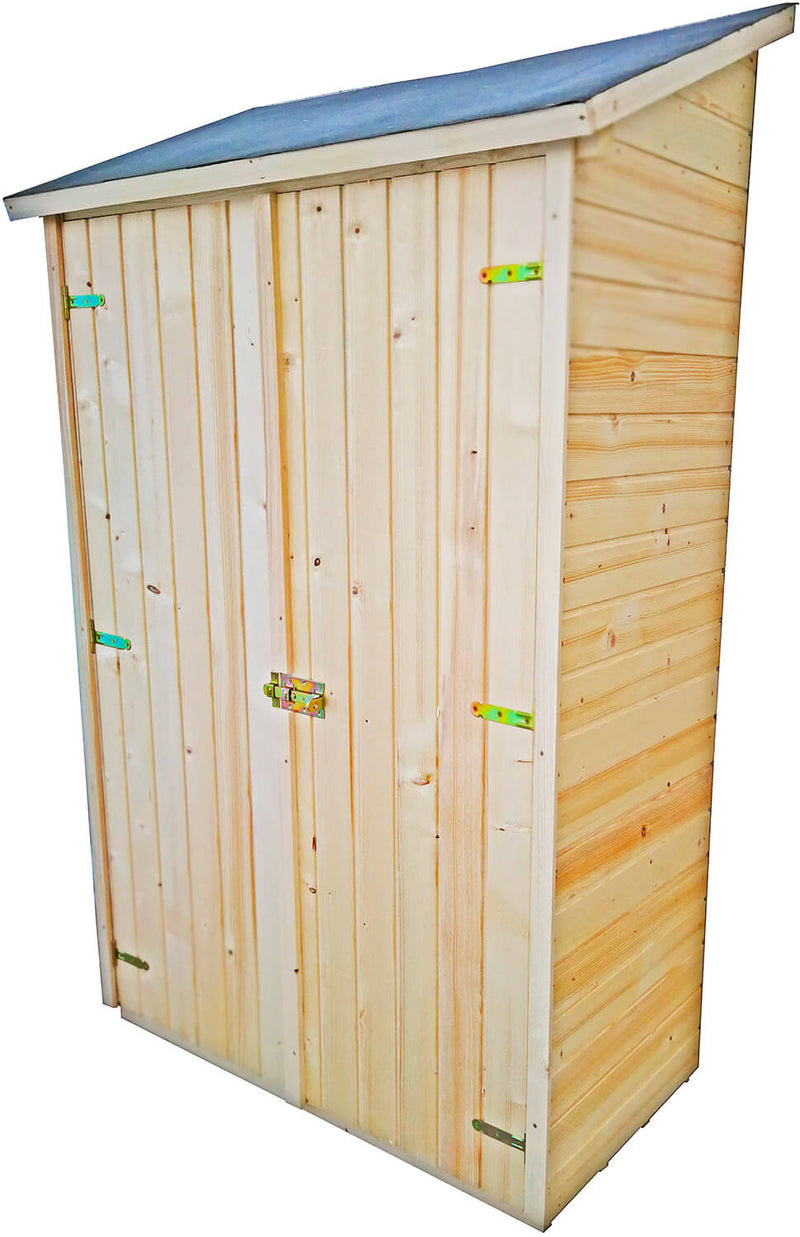 Casetta Box da Giardino 1,2x0,6 m con Pavimento in Legno Picea Massello 16mm Eden-1