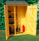 Casetta Box da Giardino 1,2x0,6 m con Pavimento in Legno Picea Massello 16mm Eden-2