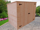 Casetta Box da Giardino per Biciclette 2x1,2 m con Pavimento in Legno Picea Massello 16mm Eden-2