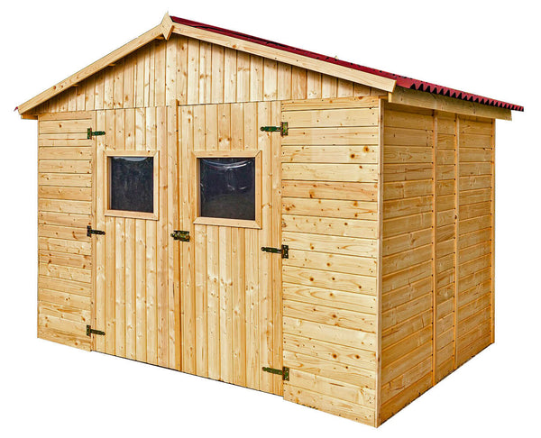 prezzo Casetta Box da Giardino 2,8x2 m con Pavimento in Legno Picea Massello 16mm Eden