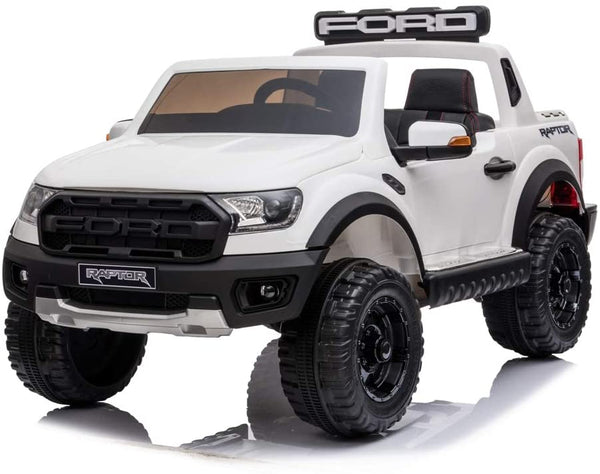 Macchina Elettrica per Bambini 2 posti 12V con Licenza Ford Ranger Raptor Bianca acquista